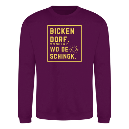 Wo de Sonn schingk - Bickendorf Druck - Basic Sweatshirt