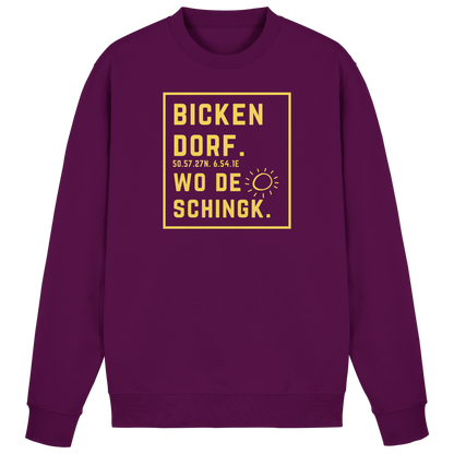 Wo de Sonn schingk - Bickendorf Druck - Basic Sweatshirt