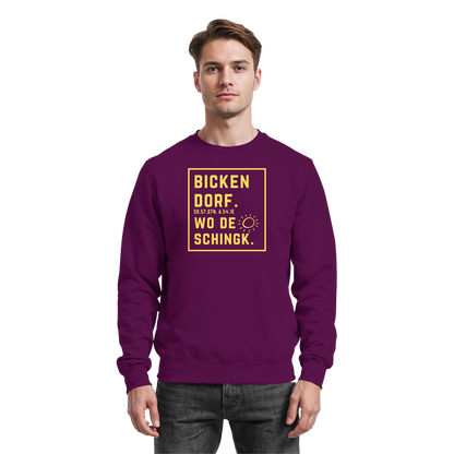 Wo de Sonn schingk - Bickendorf Druck - Basic Sweatshirt