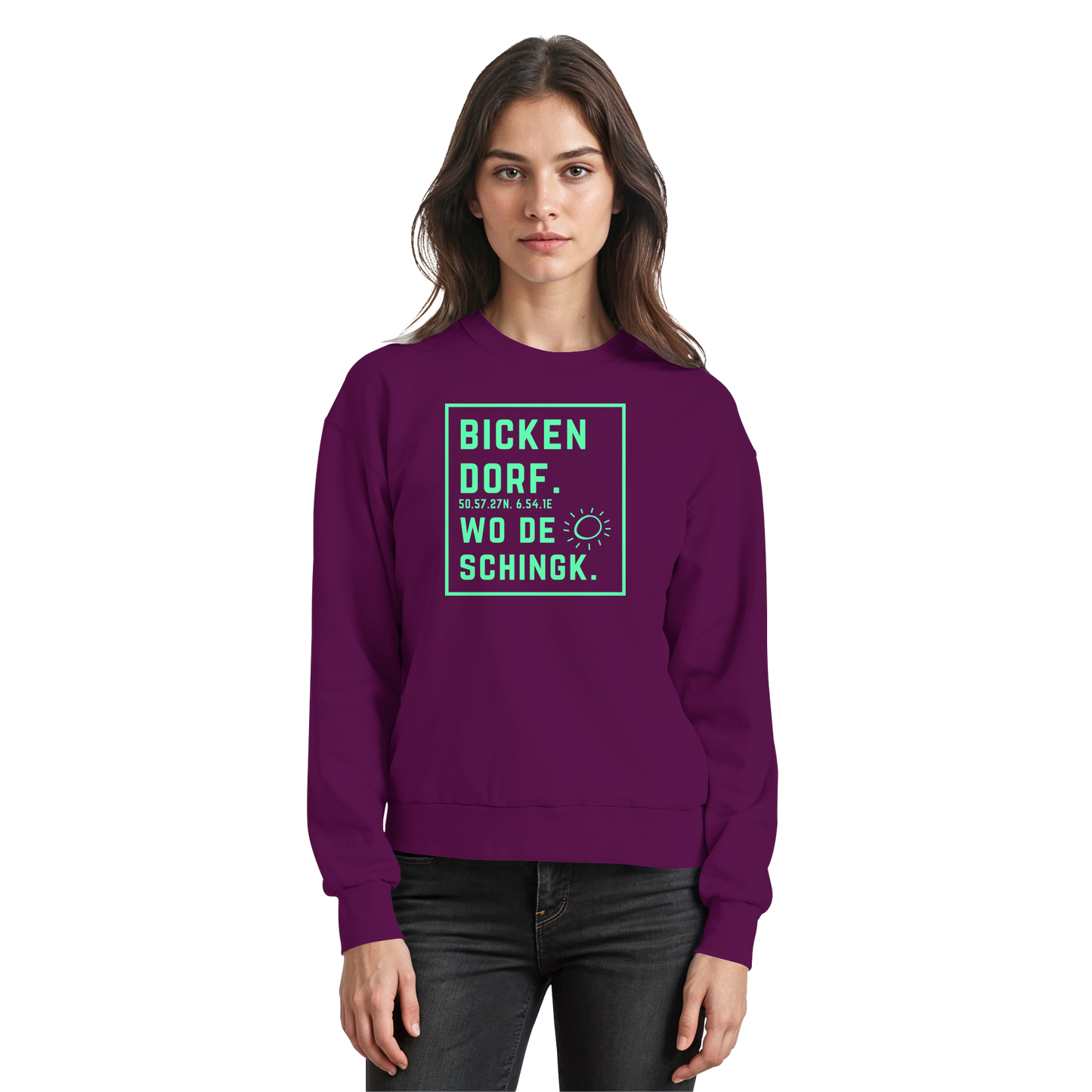 Wo de Sonn schingk - Bickendorf Druck - Basic Sweatshirt