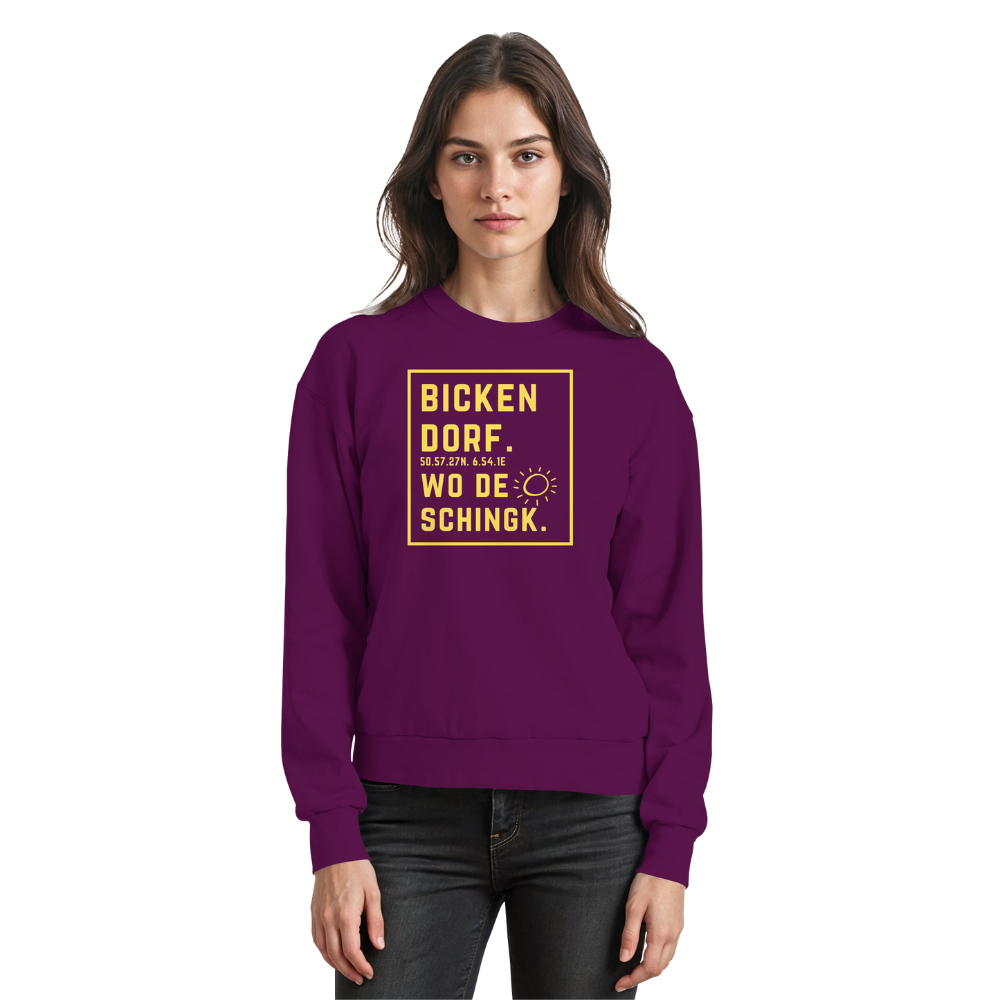 Wo de Sonn schingk - Bickendorf Druck - Basic Sweatshirt