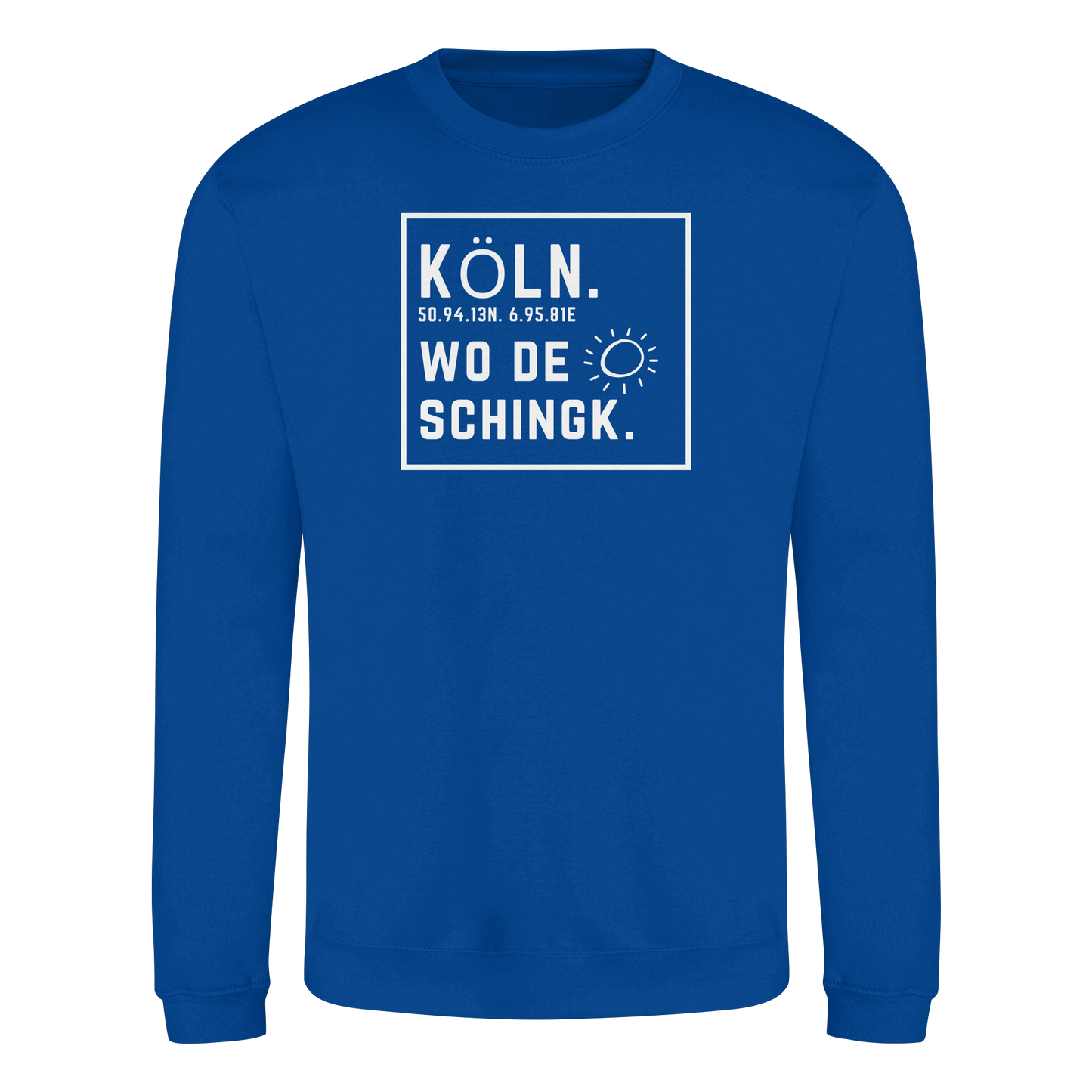 Wo de Sonn schingk - Köln Druck - Basic Sweatshirt