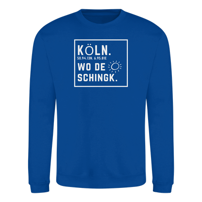 Wo de Sonn schingk - Köln Druck - Basic Sweatshirt