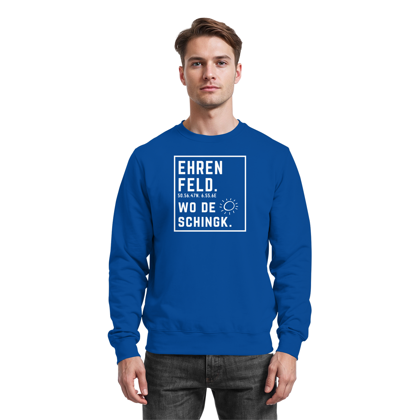 Wo de Sonn schingk - Ehrenfeld Druck - Basic Sweatshirt