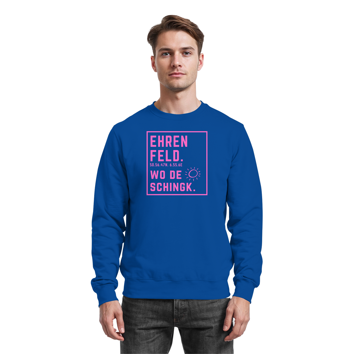 Wo de Sonn schingk - Ehrenfeld Druck   - Basic Sweatshirt