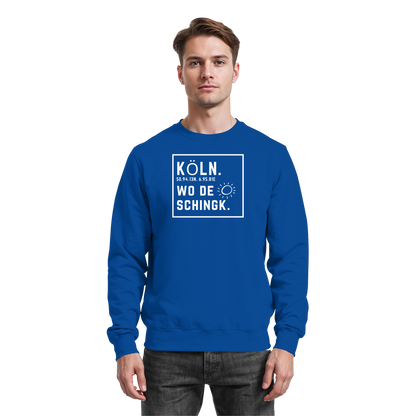 Wo de Sonn schingk - Köln Druck - Basic Sweatshirt