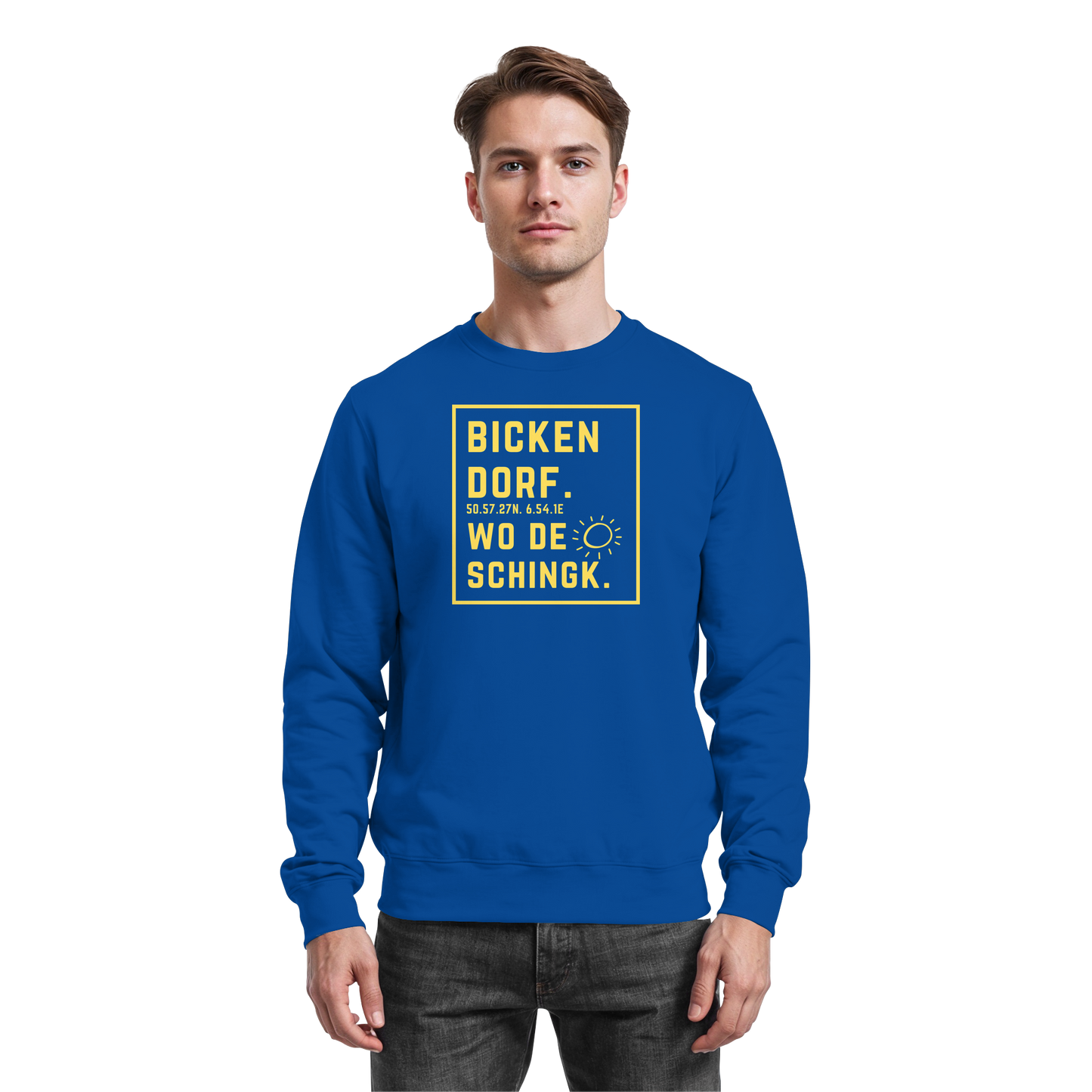 Wo de Sonn schingk - Bickendorf Druck - Basic Sweatshirt