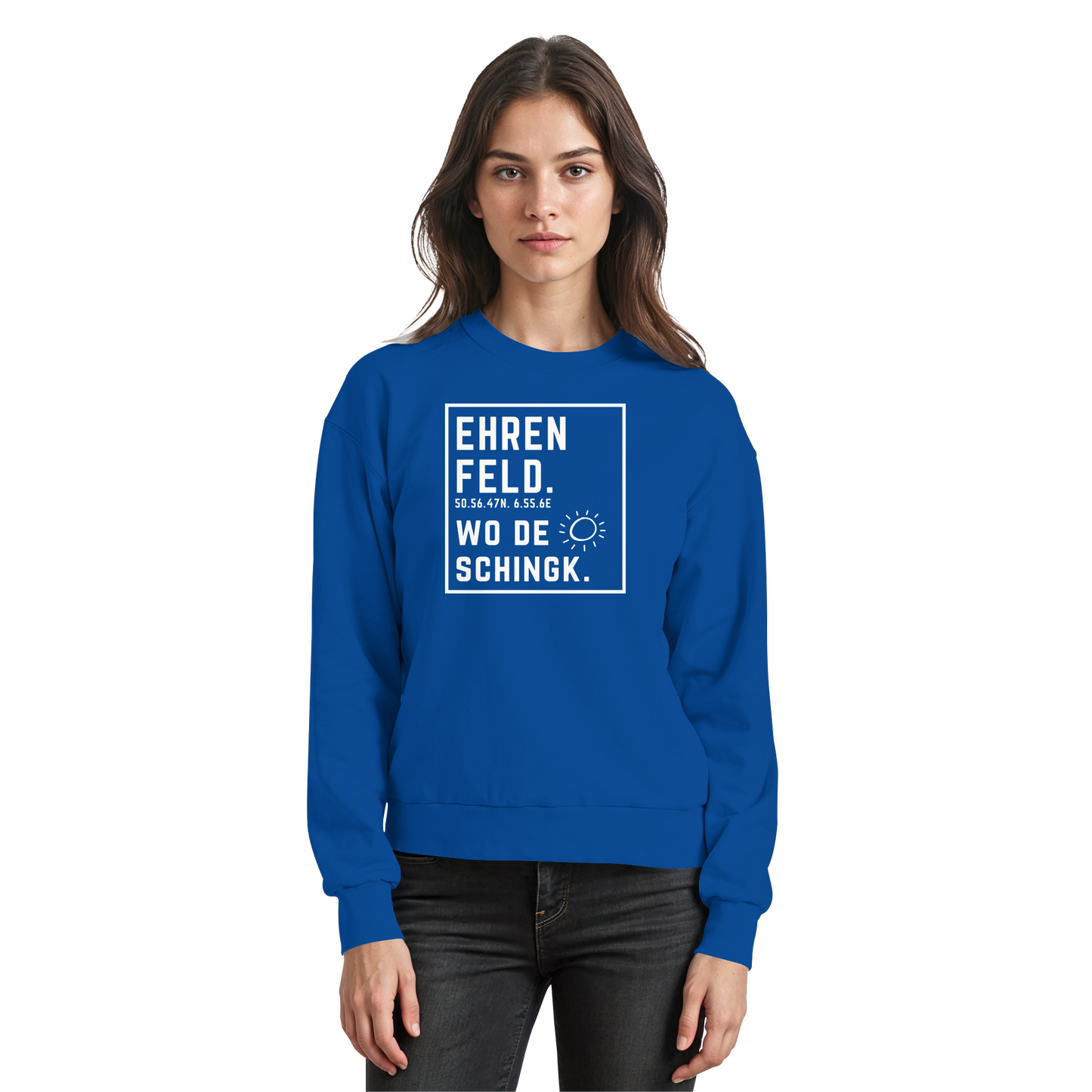 Wo de Sonn schingk - Ehrenfeld Druck - Basic Sweatshirt