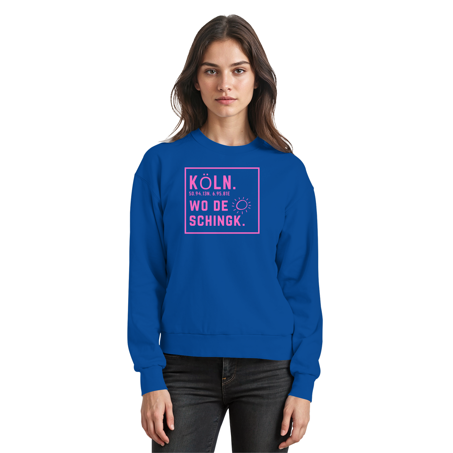 Wo de Sonn schingk - Köln Druck  - Basic Sweatshirt