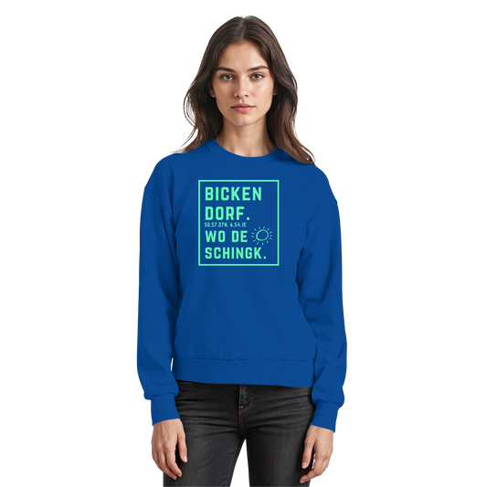 Wo de Sonn schingk - Bickendorf Druck - Basic Sweatshirt