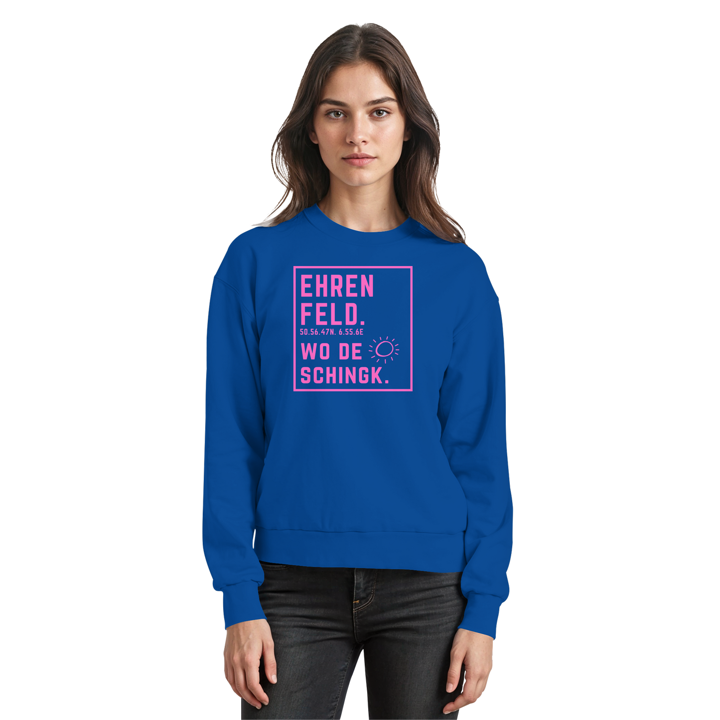 Wo de Sonn schingk - Ehrenfeld Druck   - Basic Sweatshirt