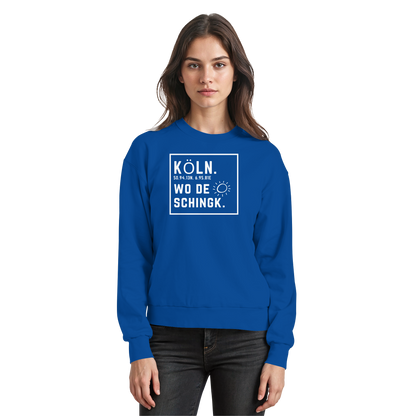Wo de Sonn schingk - Köln Druck - Basic Sweatshirt