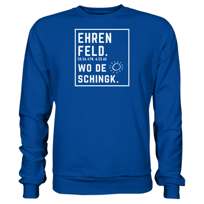 Wo de Sonn schingk - Ehrenfeld Druck - Basic Sweatshirt