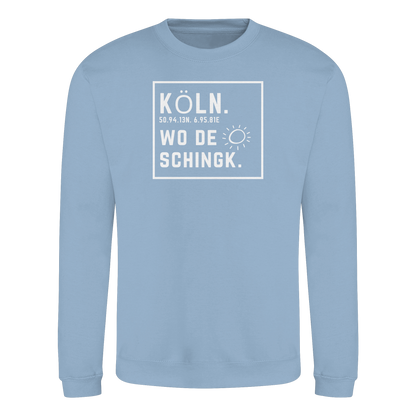 Wo de Sonn schingk - Köln Druck - Basic Sweatshirt