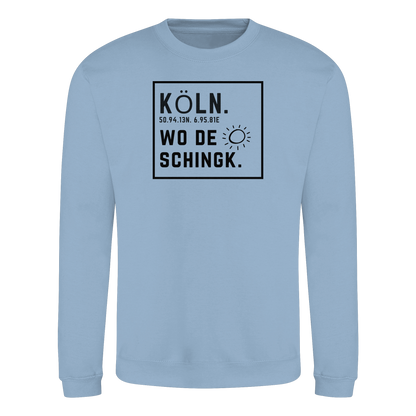 Wo de Sonn schingk - Köln Druck   - Basic Sweatshirt