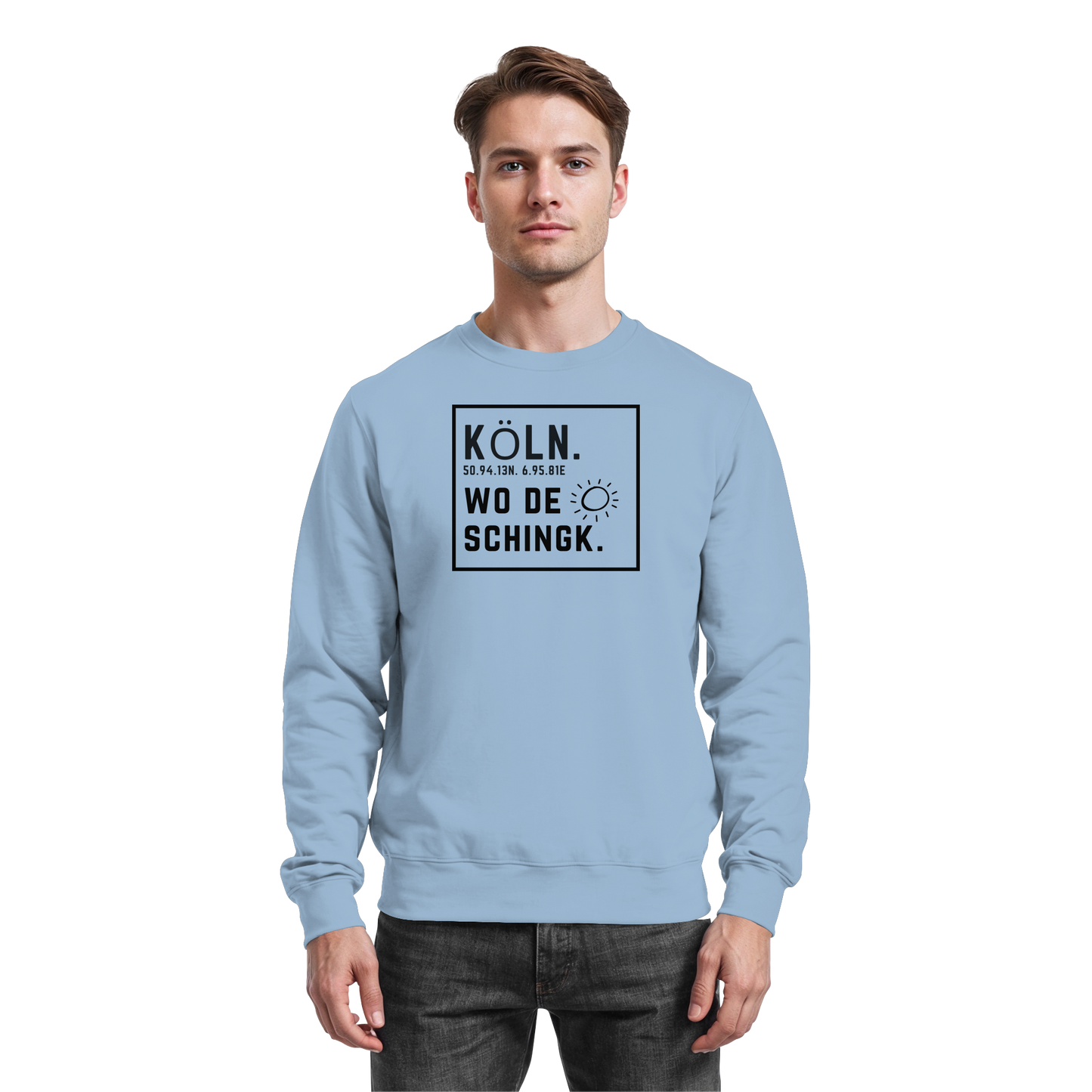 Wo de Sonn schingk - Köln Druck   - Basic Sweatshirt