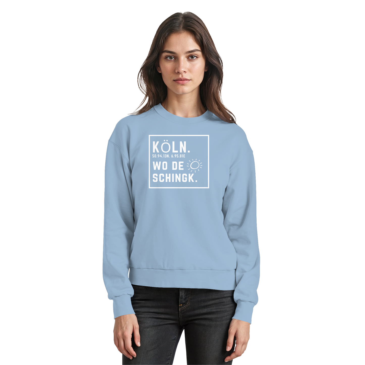 Wo de Sonn schingk - Köln Druck - Basic Sweatshirt