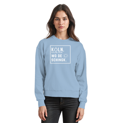 Wo de Sonn schingk - Köln Druck - Basic Sweatshirt