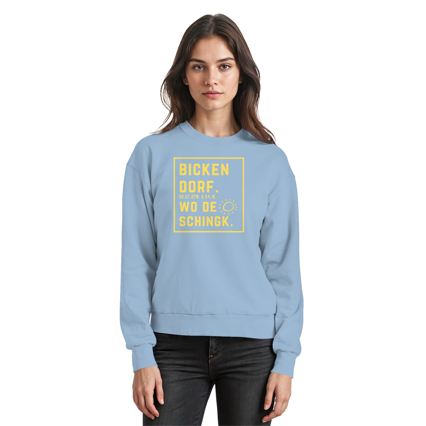 Wo de Sonn schingk - Bickendorf Druck - Basic Sweatshirt