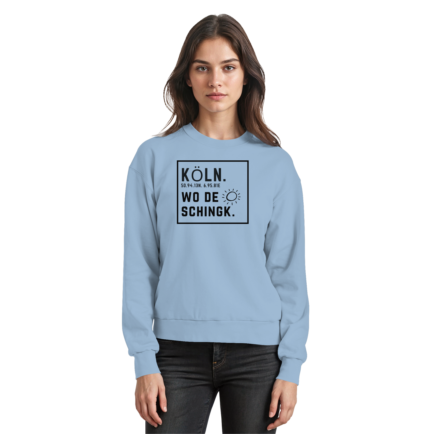 Wo de Sonn schingk - Köln Druck   - Basic Sweatshirt