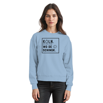 Wo de Sonn schingk - Köln Druck   - Basic Sweatshirt