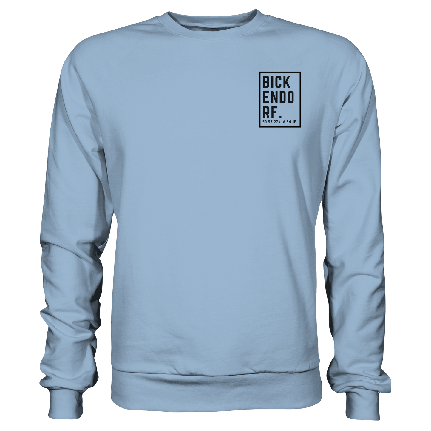 Bickendorf Koordinaten (kleiner Druck auf der Brust) - Basic Sweatshirt
