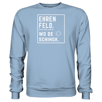 Wo de Sonn schingk - Ehrenfeld Druck - Basic Sweatshirt