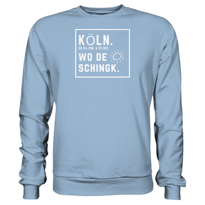 Wo de Sonn schingk - Köln Druck - Basic Sweatshirt