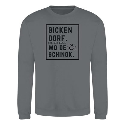 Wo de Sonn schingk - Bickendorf Druck  - Basic Sweatshirt