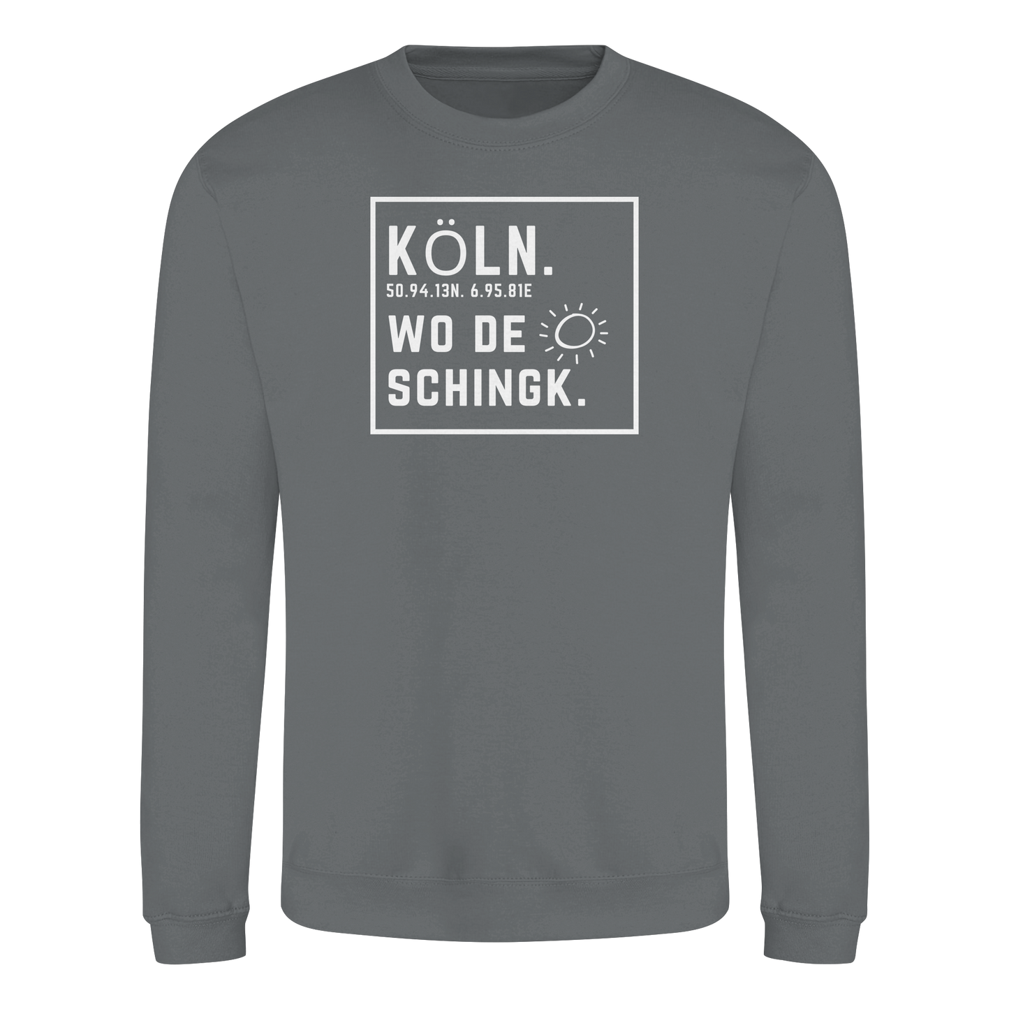 Wo de Sonn schingk - Köln Druck - Basic Sweatshirt