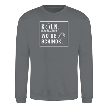 Wo de Sonn schingk - Köln Druck - Basic Sweatshirt