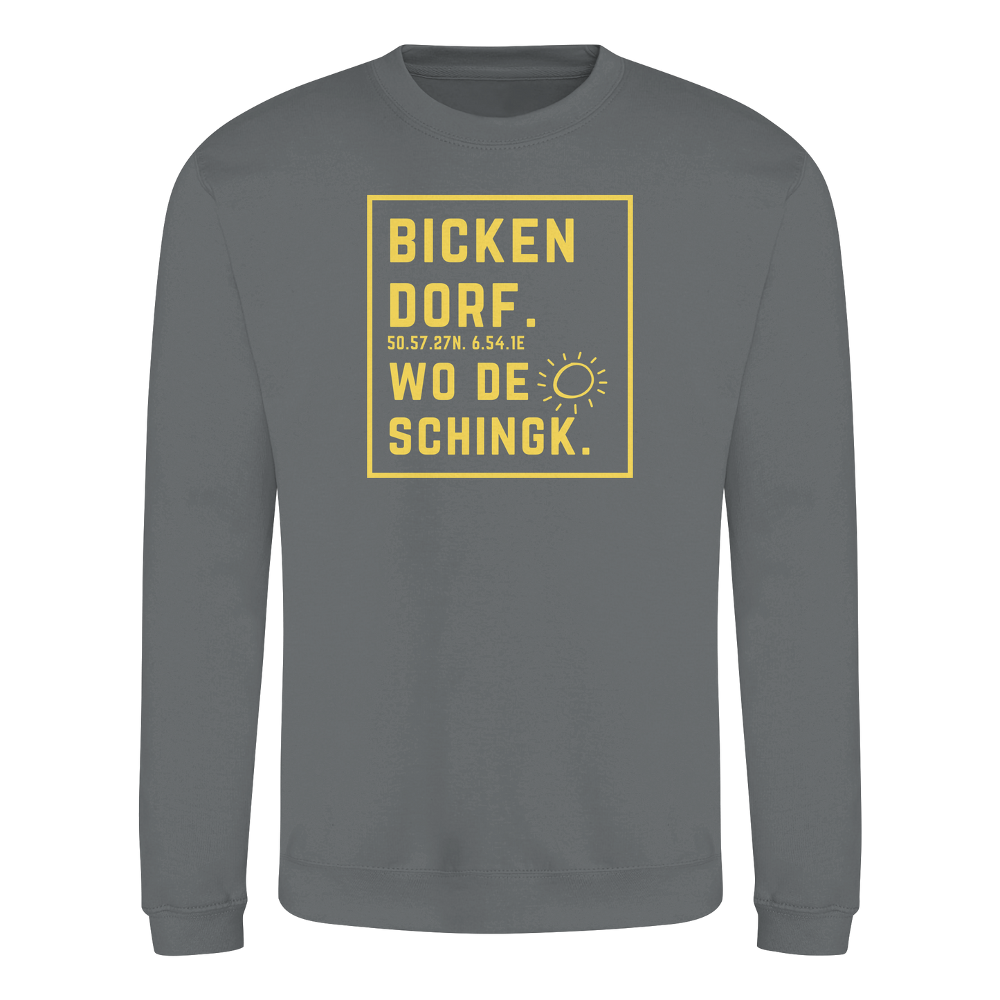 Wo de Sonn schingk - Bickendorf Druck - Basic Sweatshirt