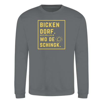 Wo de Sonn schingk - Bickendorf Druck - Basic Sweatshirt