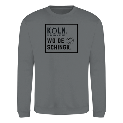Wo de Sonn schingk - Köln Druck   - Basic Sweatshirt