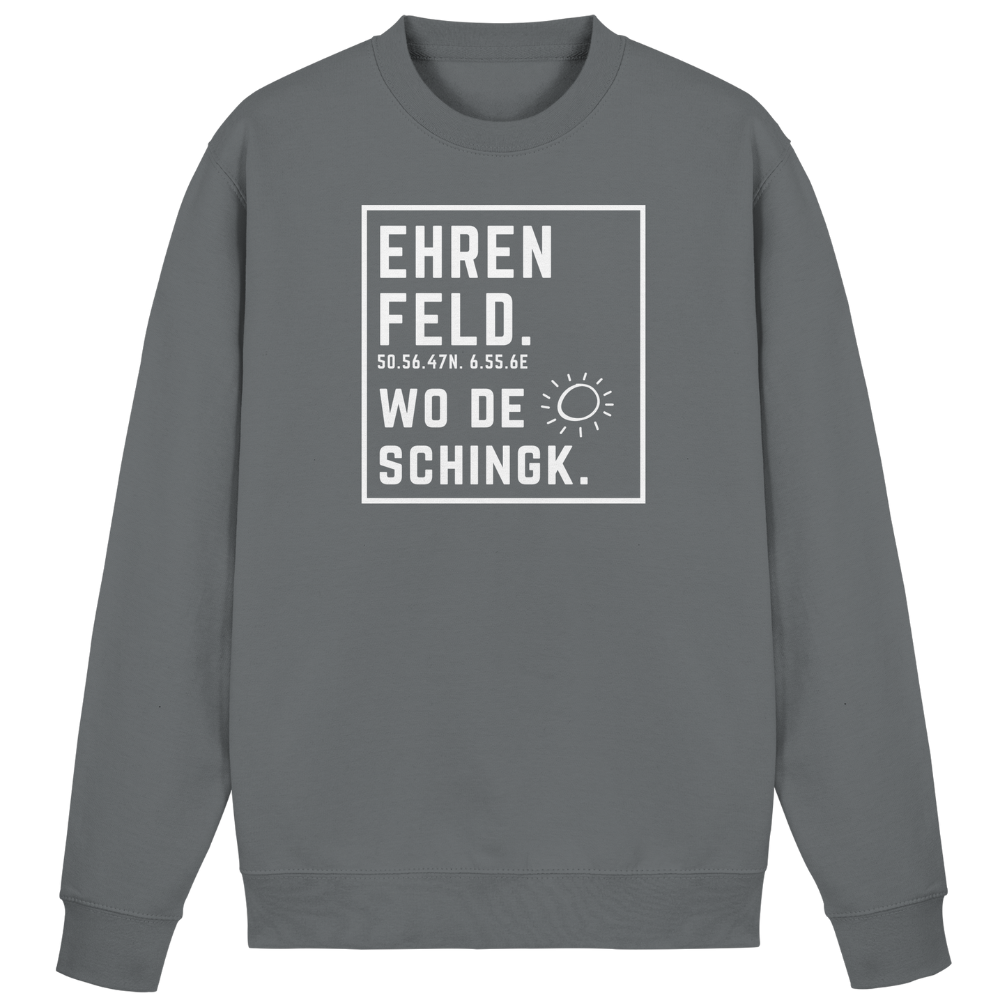 Wo de Sonn schingk - Ehrenfeld Druck - Basic Sweatshirt