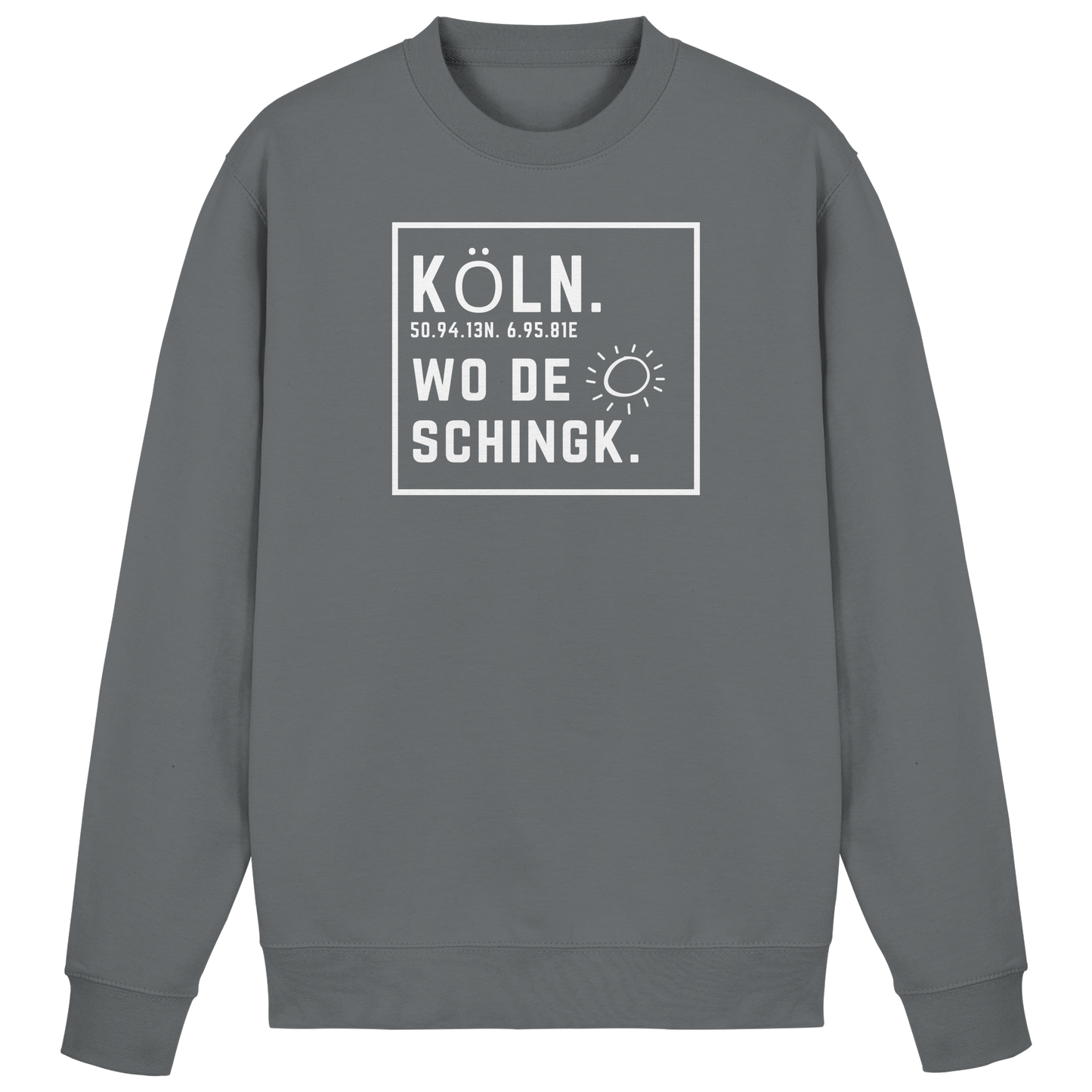 Wo de Sonn schingk - Köln Druck - Basic Sweatshirt