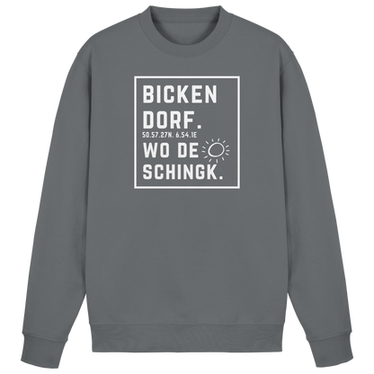 Wo de Sonn schingk - Bickendorf Druck - Basic Sweatshirt