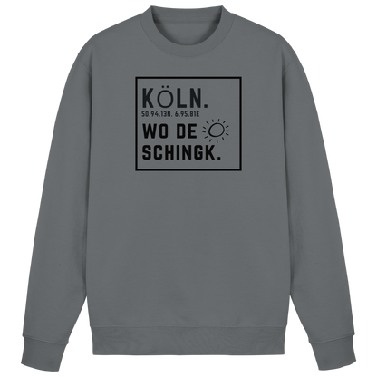 Wo de Sonn schingk - Köln Druck   - Basic Sweatshirt