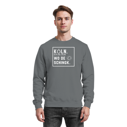 Wo de Sonn schingk - Köln Druck - Basic Sweatshirt