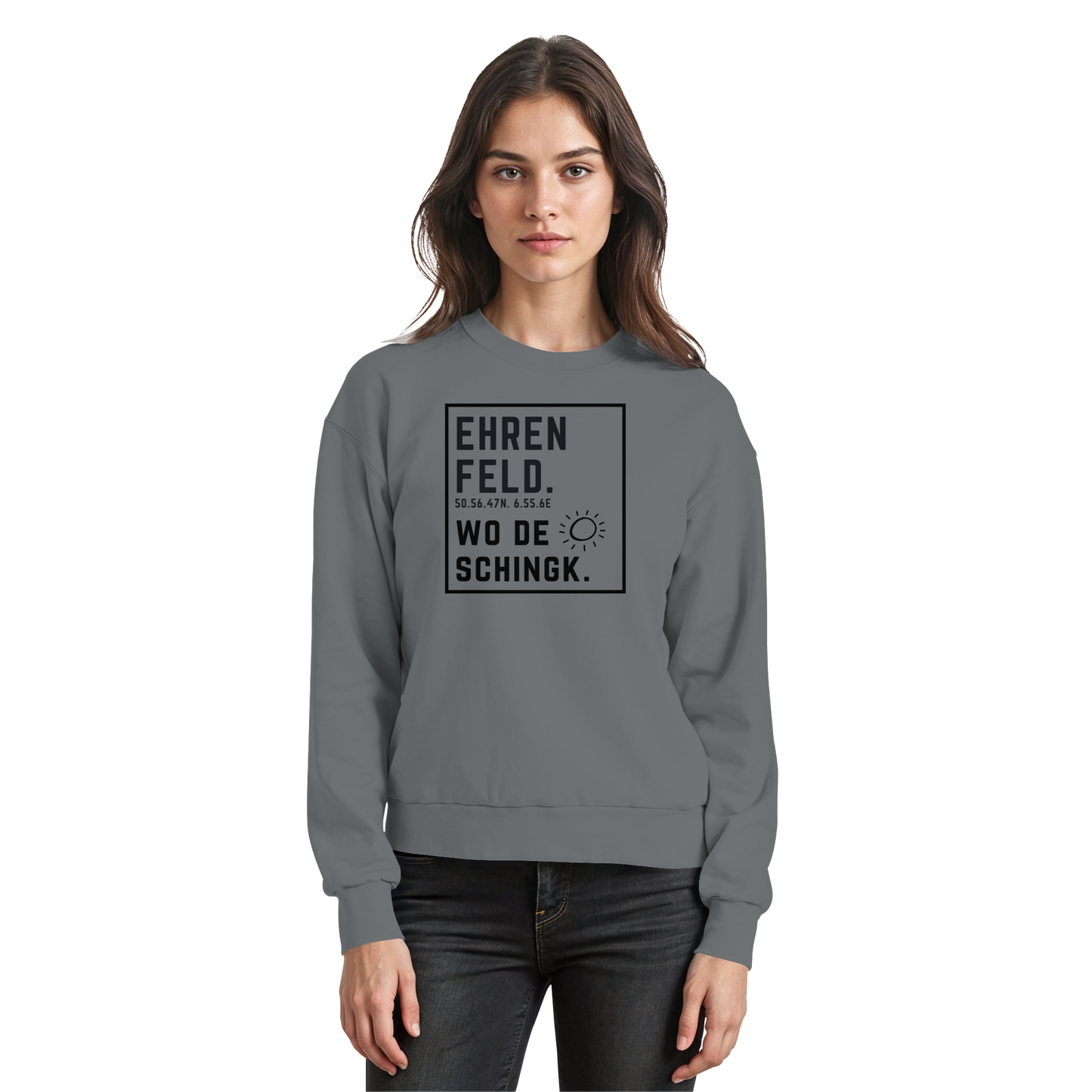 Wo de Sonn schingk - Ehrenfeld Druck  - Basic Sweatshirt