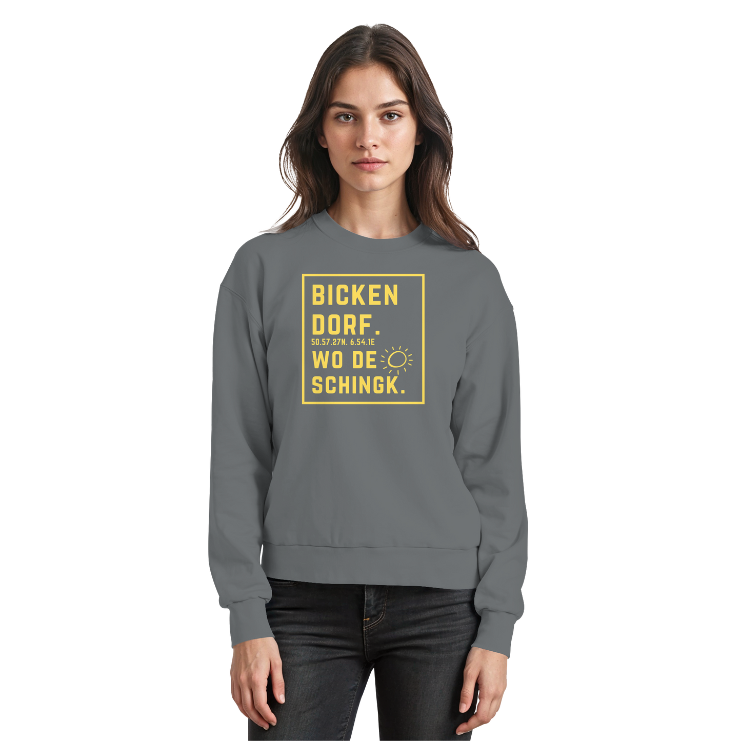 Wo de Sonn schingk - Bickendorf Druck - Basic Sweatshirt