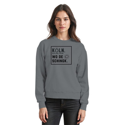 Wo de Sonn schingk - Köln Druck   - Basic Sweatshirt
