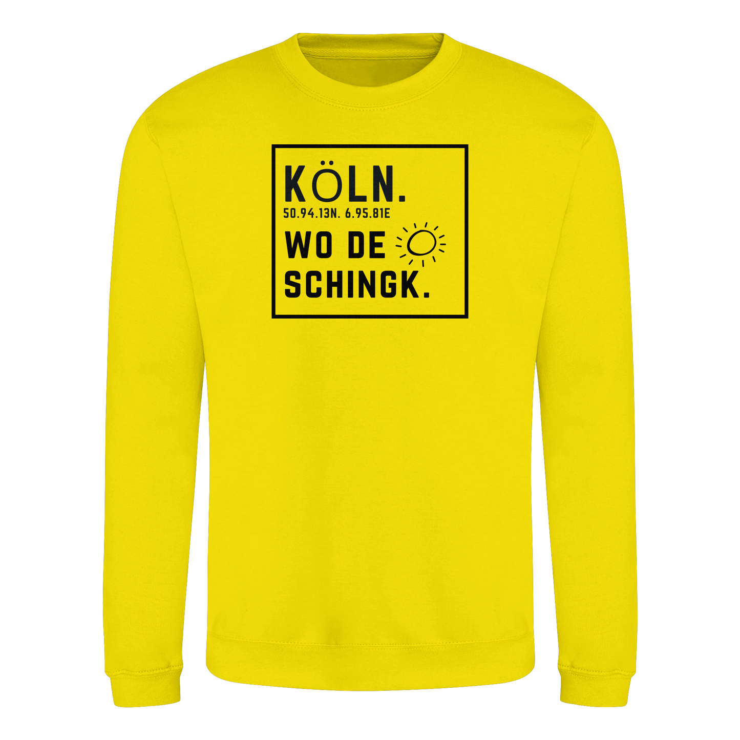 Wo de Sonn schingk - Köln Druck   - Basic Sweatshirt