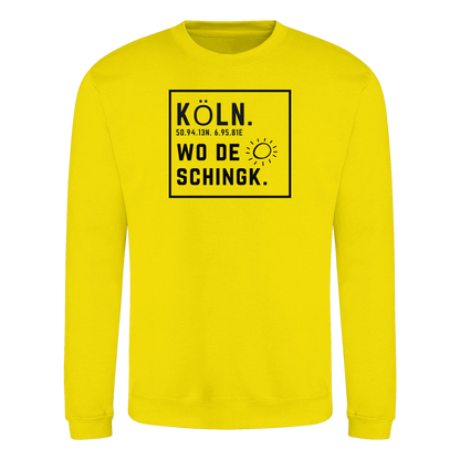 Wo de Sonn schingk - Köln Druck   - Basic Sweatshirt