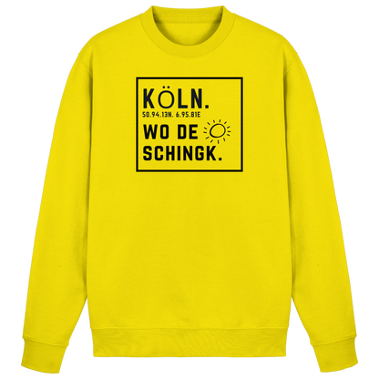 Wo de Sonn schingk - Köln Druck   - Basic Sweatshirt