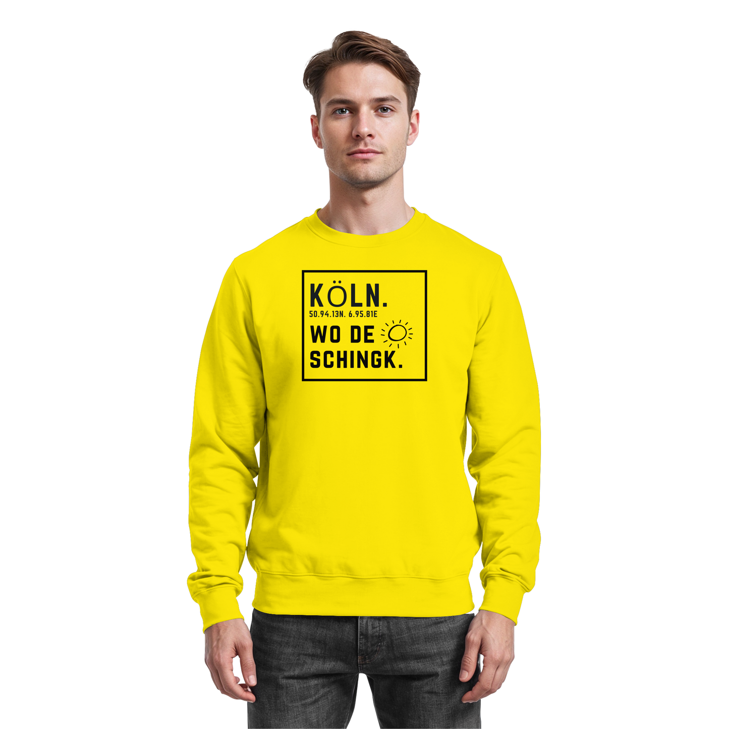 Wo de Sonn schingk - Köln Druck   - Basic Sweatshirt