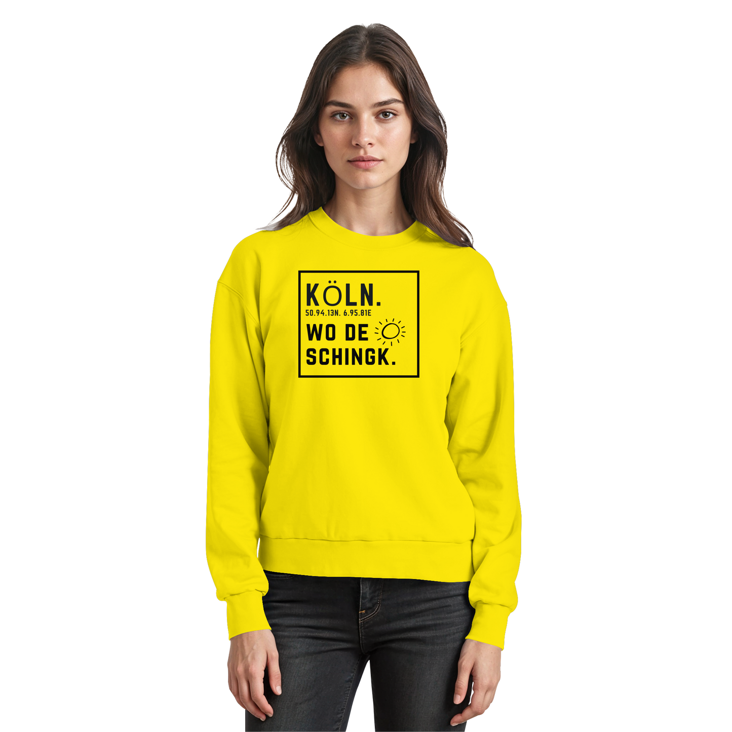 Wo de Sonn schingk - Köln Druck   - Basic Sweatshirt