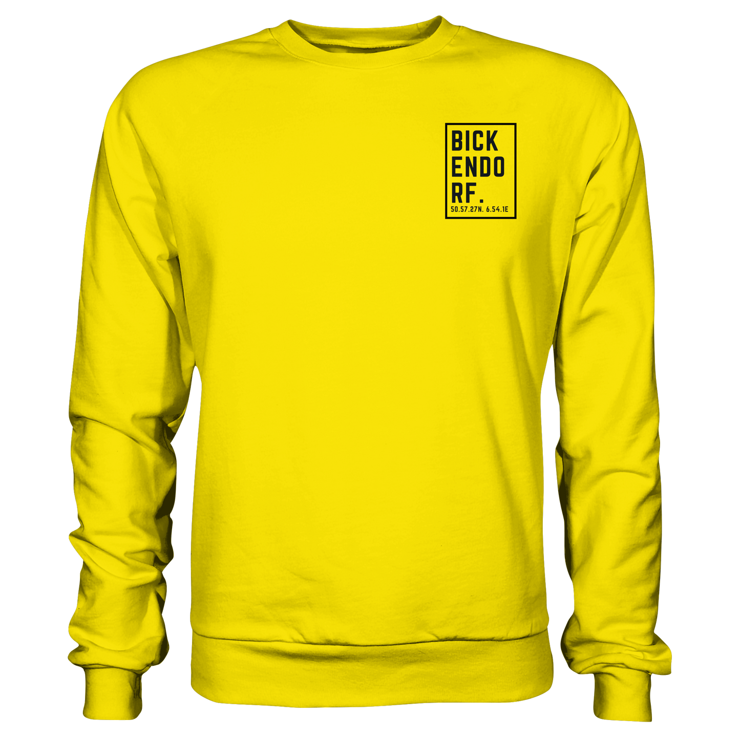 Bickendorf Koordinaten (kleiner Druck auf der Brust) - Basic Sweatshirt