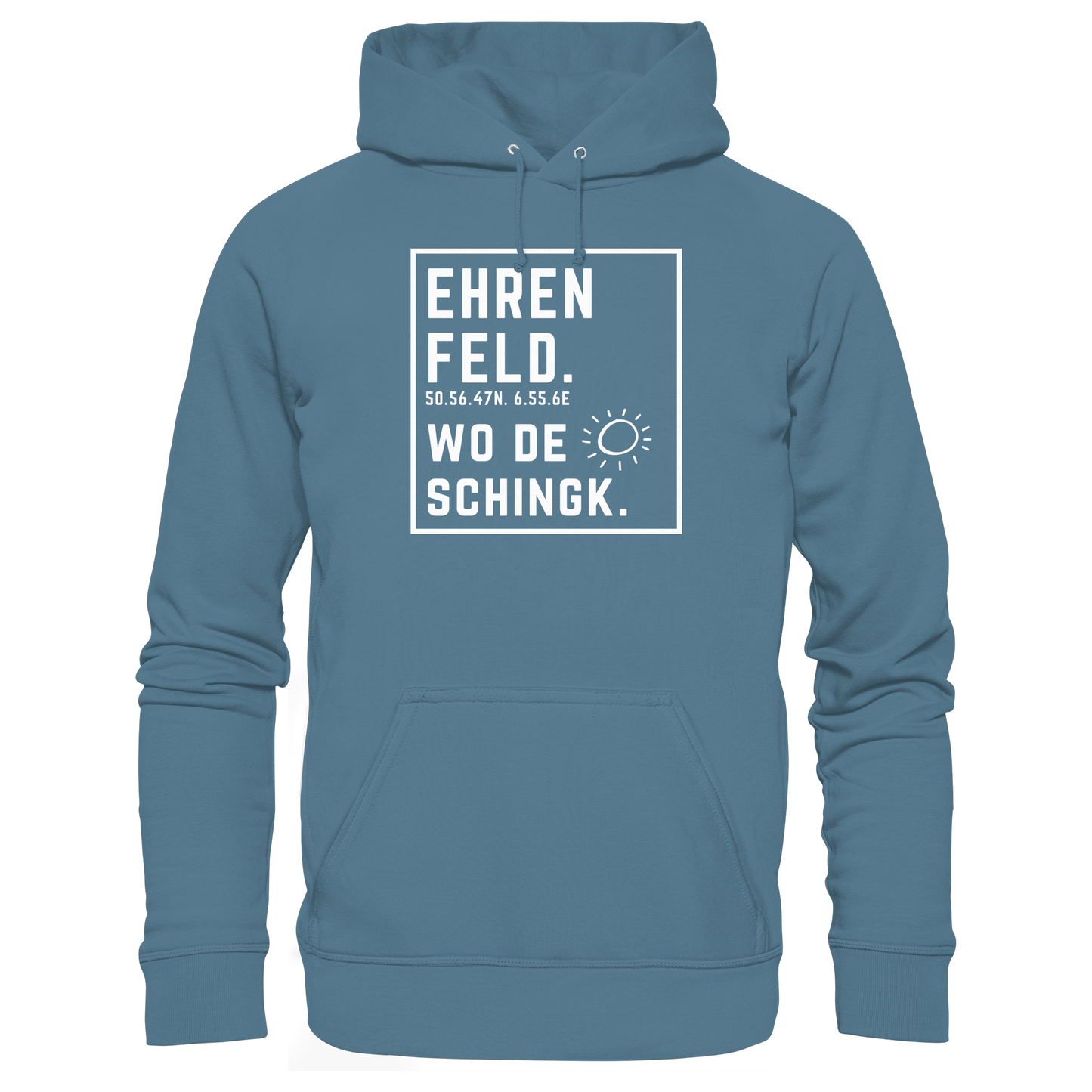 Wo de Sonn schingk - Ehrenfeld Druck - Basic Unisex Hoodie