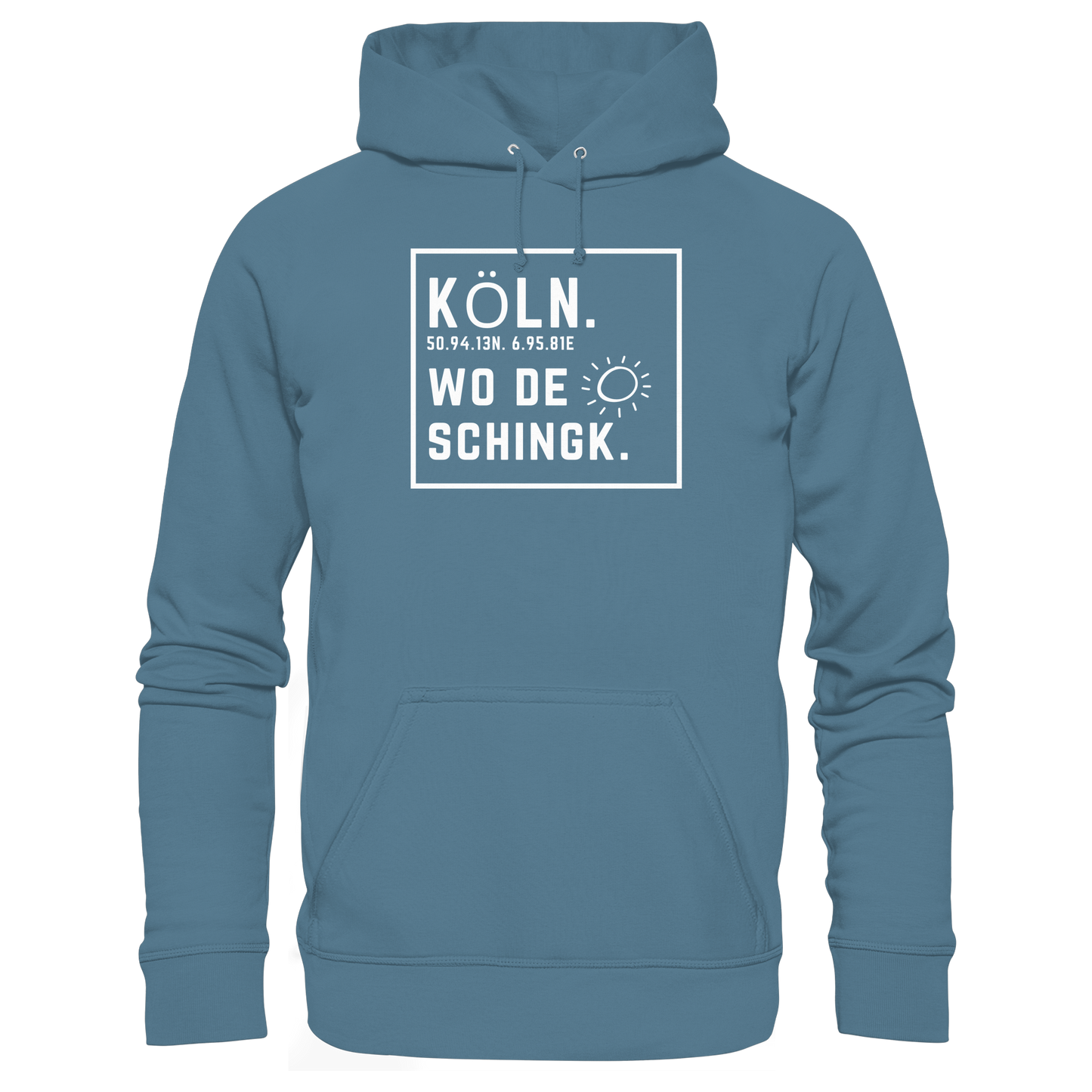 Wo de Sonn schingk - Köln Druck - Basic Unisex Hoodie